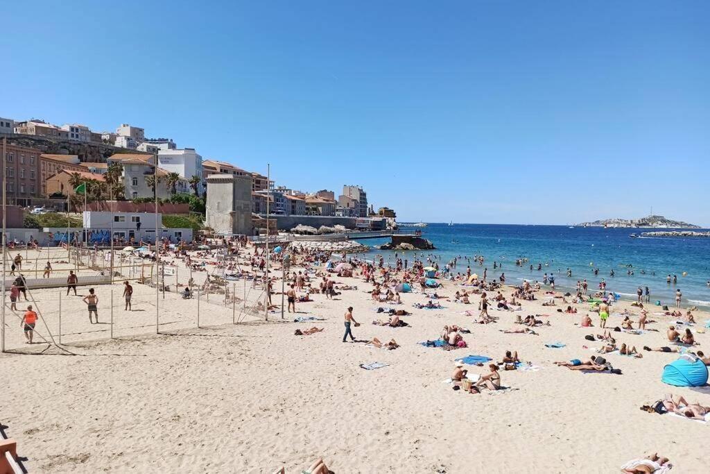 Catalans-Air-Conditioned, Balcony 2 Min Walk Catalans Beach Marseille Kültér fotó